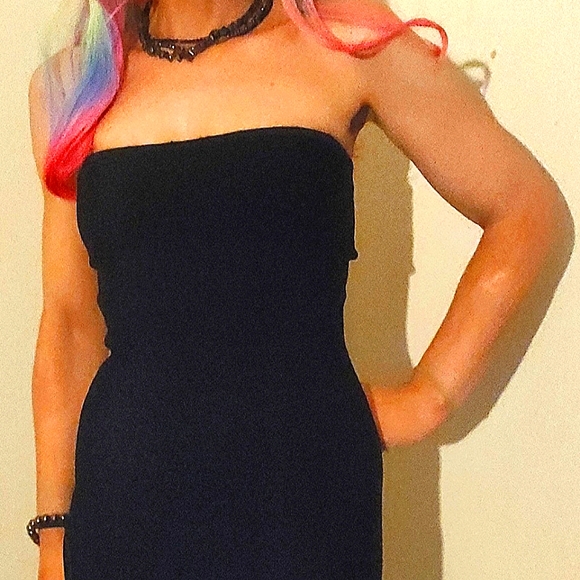 BCBGMAXAZRIA Bodycon-BLACK EXCELLENT CONDITION ALYONA STRAPLESS DRESS, XS - Picture 1 of 8